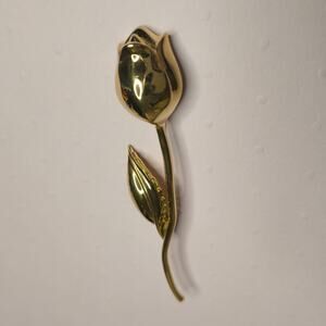 Vintage Signed Givenchy Rose Brooch Pin 1970s-80s Designer Estate Jewelry